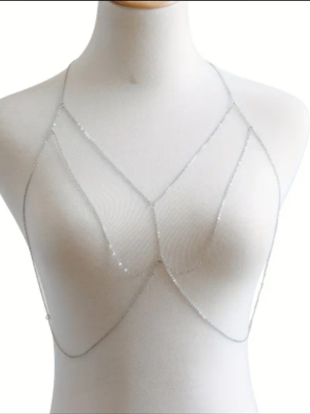 Delicate Silver Body Chain Layering Jewelry